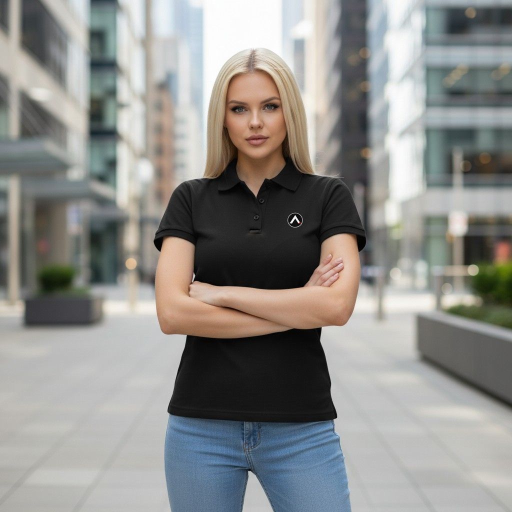 AXLE Ladies Polo Shirt Black
