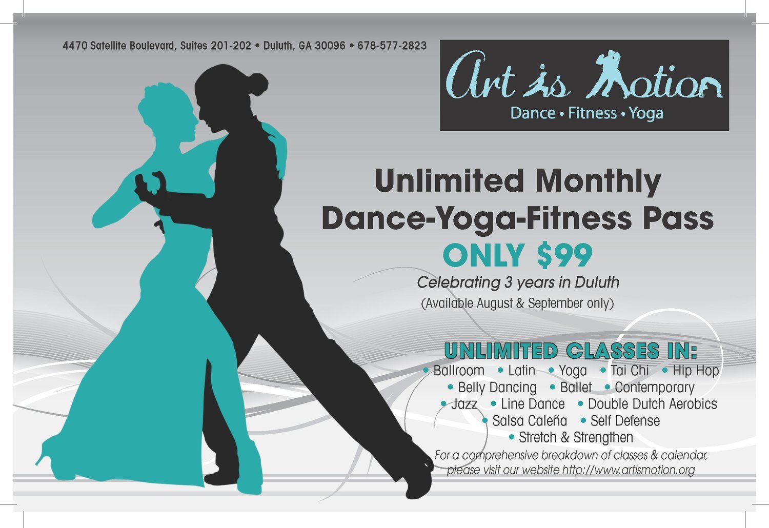 Unlimited Monthly Pass - Dance Yoga Fitness