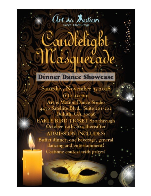 General Admission - Candlelight Masquerade - November 3rd