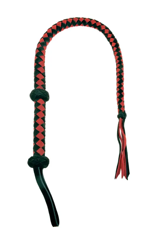 Fouet en cuir tressé