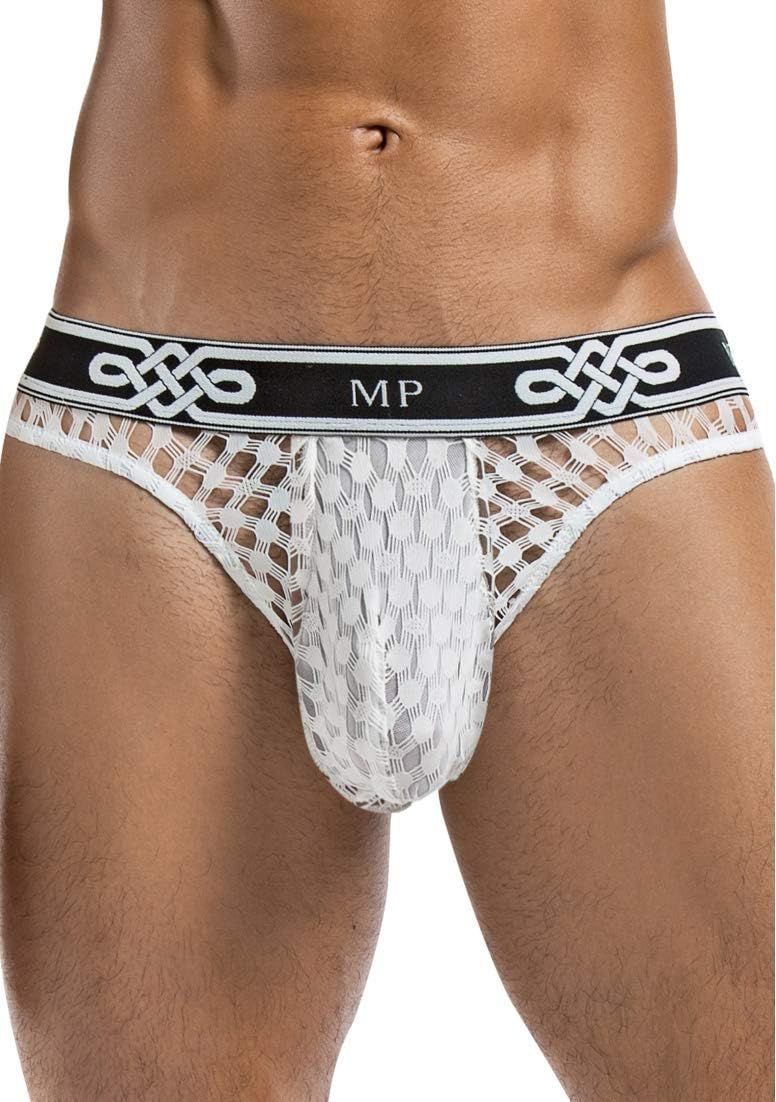 Malepower taille basse string blanc