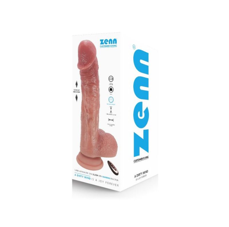 Pénis réaliste super doux de 22,2 cm avec fonction chauffante
