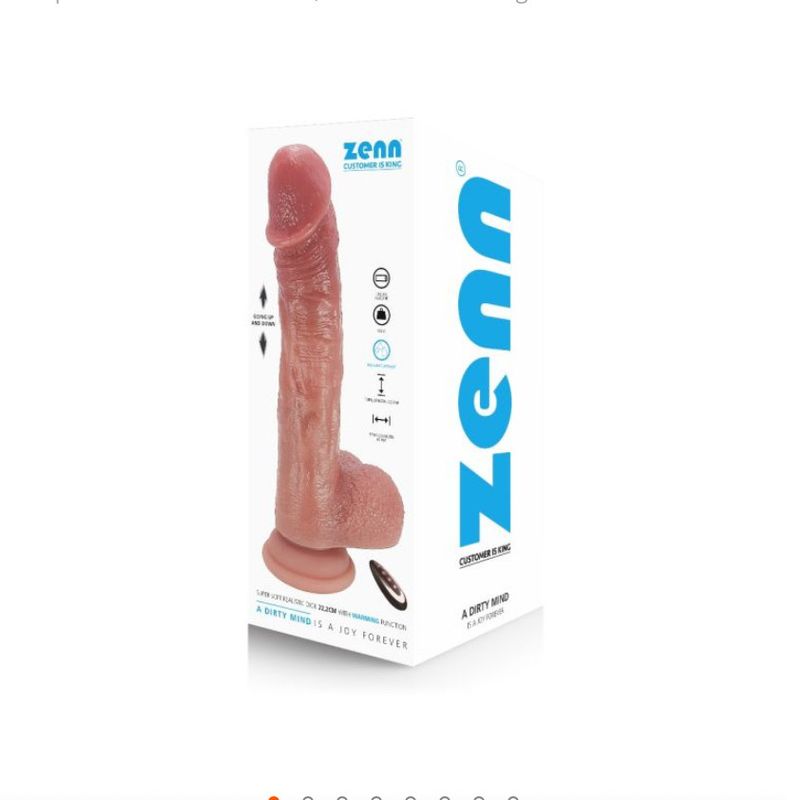 Super Soft Realistic Dick 22,2 cm With Warming Function