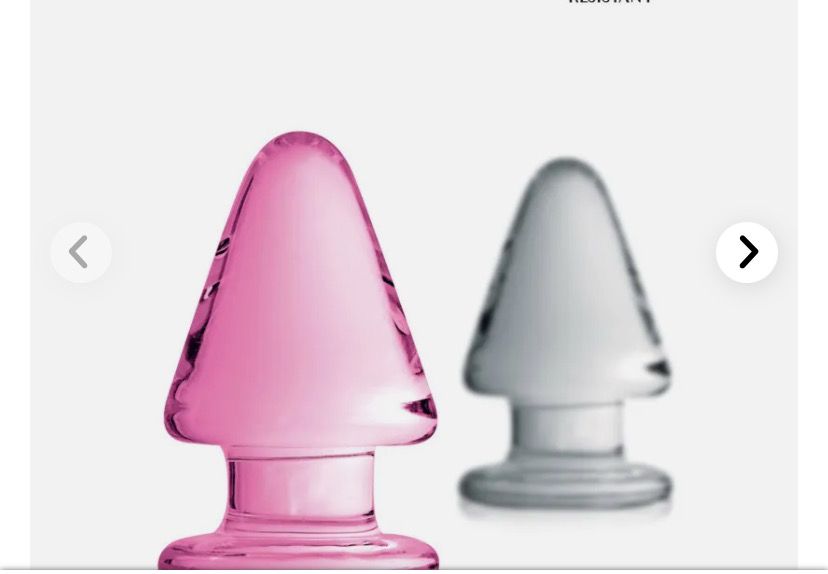 Hm Glossy n°23, plug anal en verre 9cm