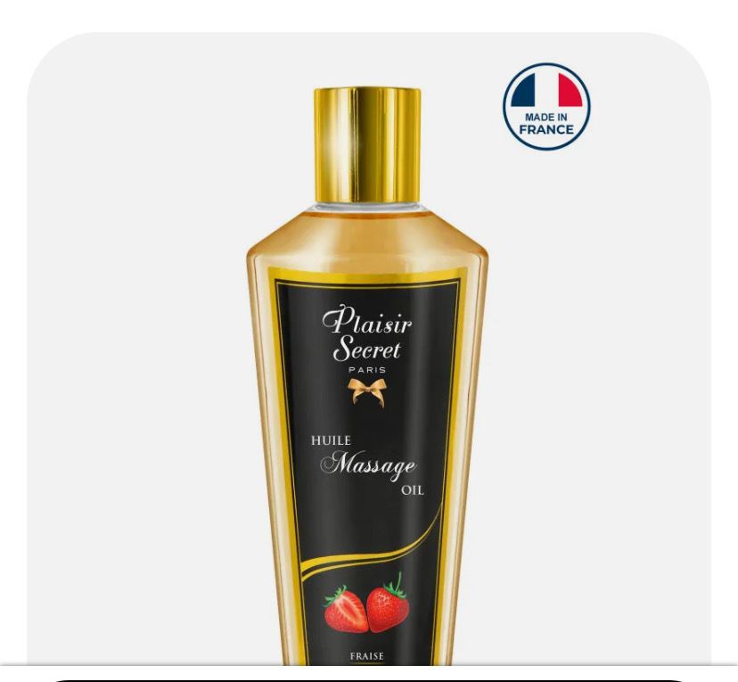 Huile de massage sèche fraise 250ml