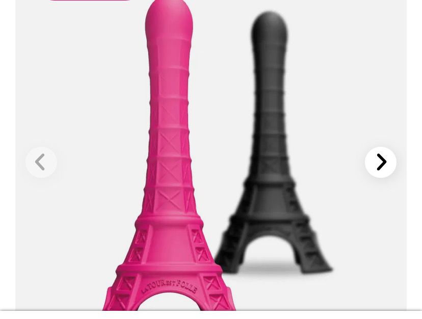La Tour Est Folle, gode en silicone