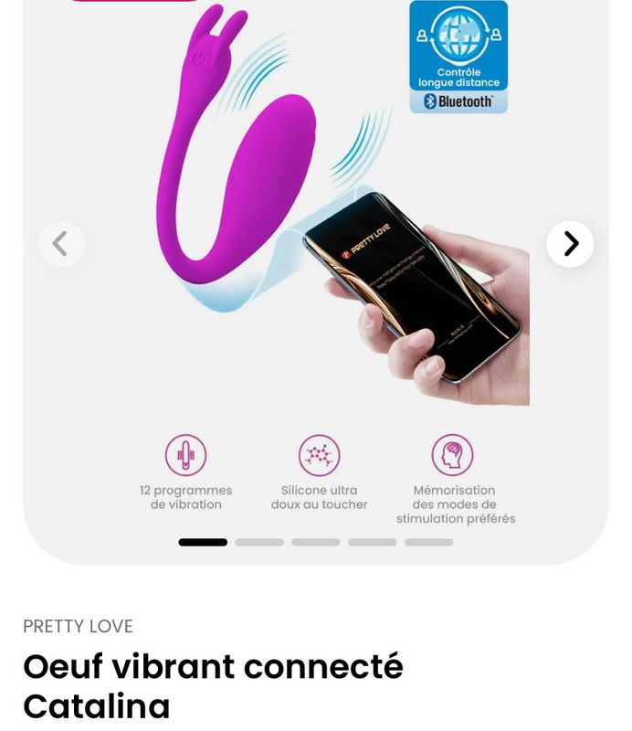 Oeuf vibrant connecté Catalina