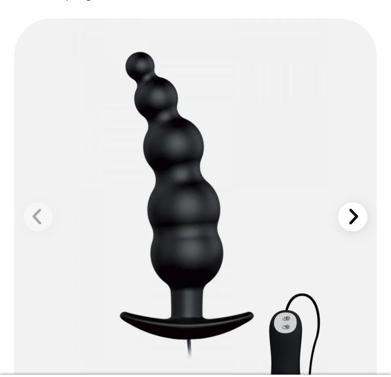 Plug vibrant à boules progressives avec télécommande
