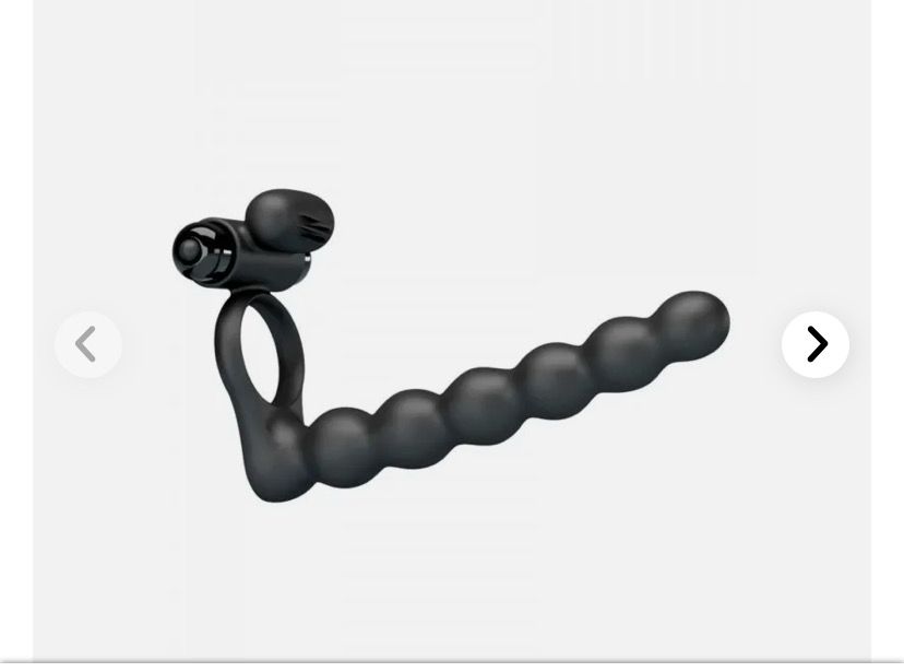 N Cockring vibrant avec chapelet anal et stimulateur de clitoris