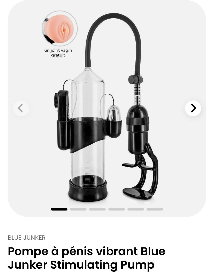 Pompe à pénis vibrant Blue Junker Stimulating Pump