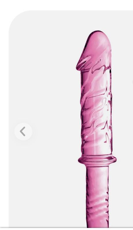Glossy n°12, dildo en verre avec poignée 27,5cm