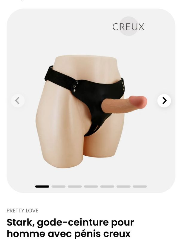 Stark, gode-ceinture pour homme avec pénis creux