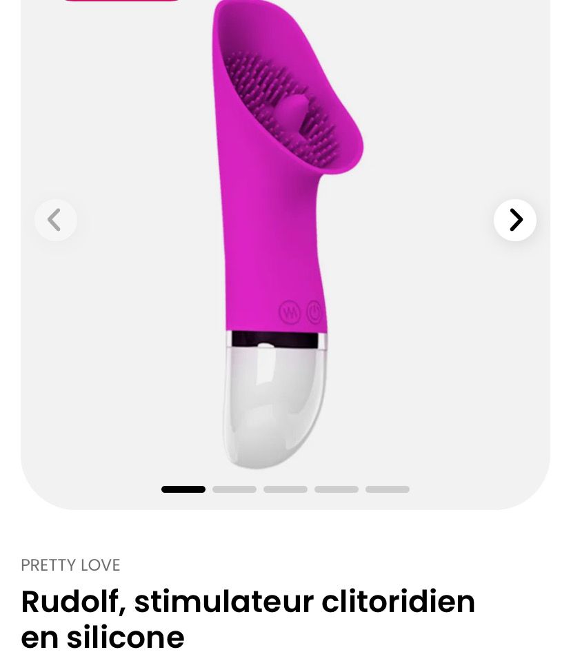 Rudolf, stimulateur clitoridien en silicone