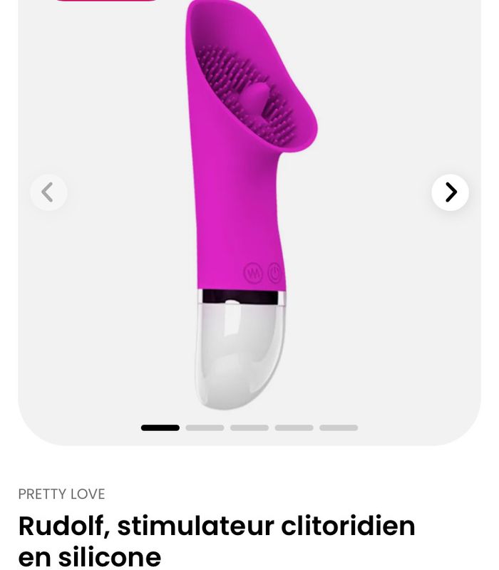 Rudolf, stimulateur clitoridien en silicone