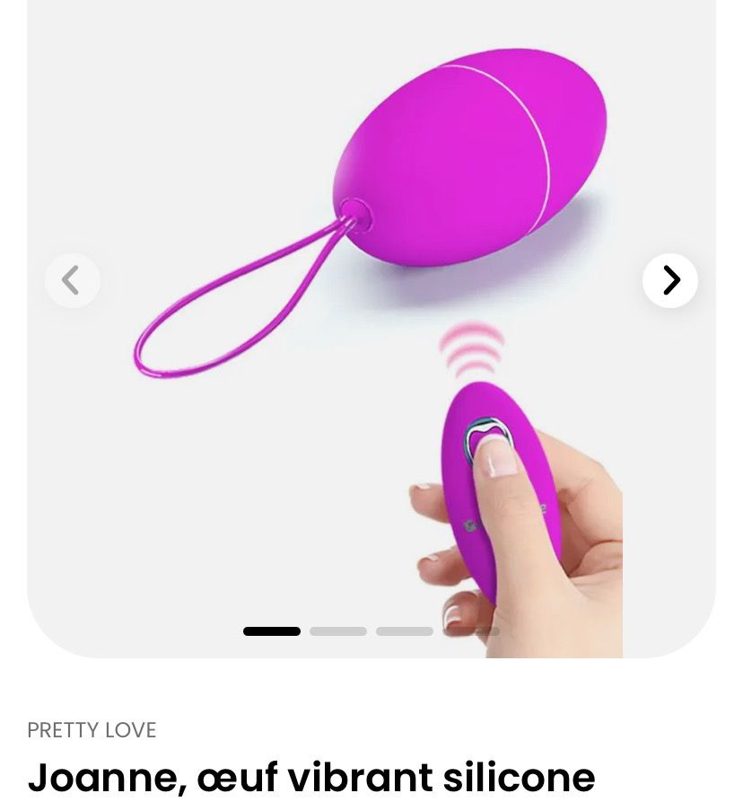 Joanne, œuf vibrant silicone