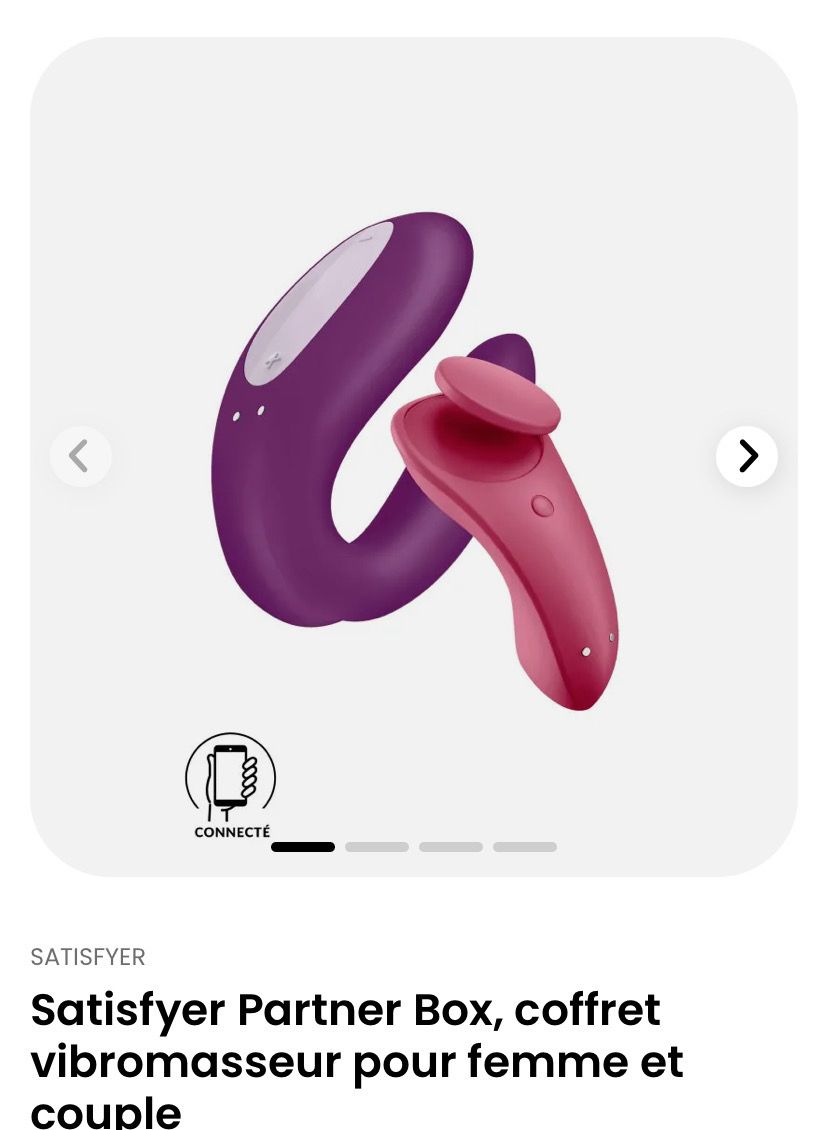 Satisfyer Partner Box, coffret vibromasseur pour femme et couple