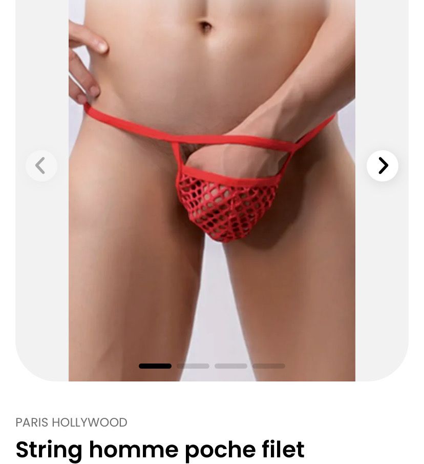 String homme poche filet