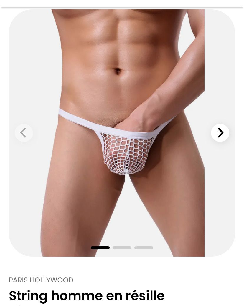 String homme en résille