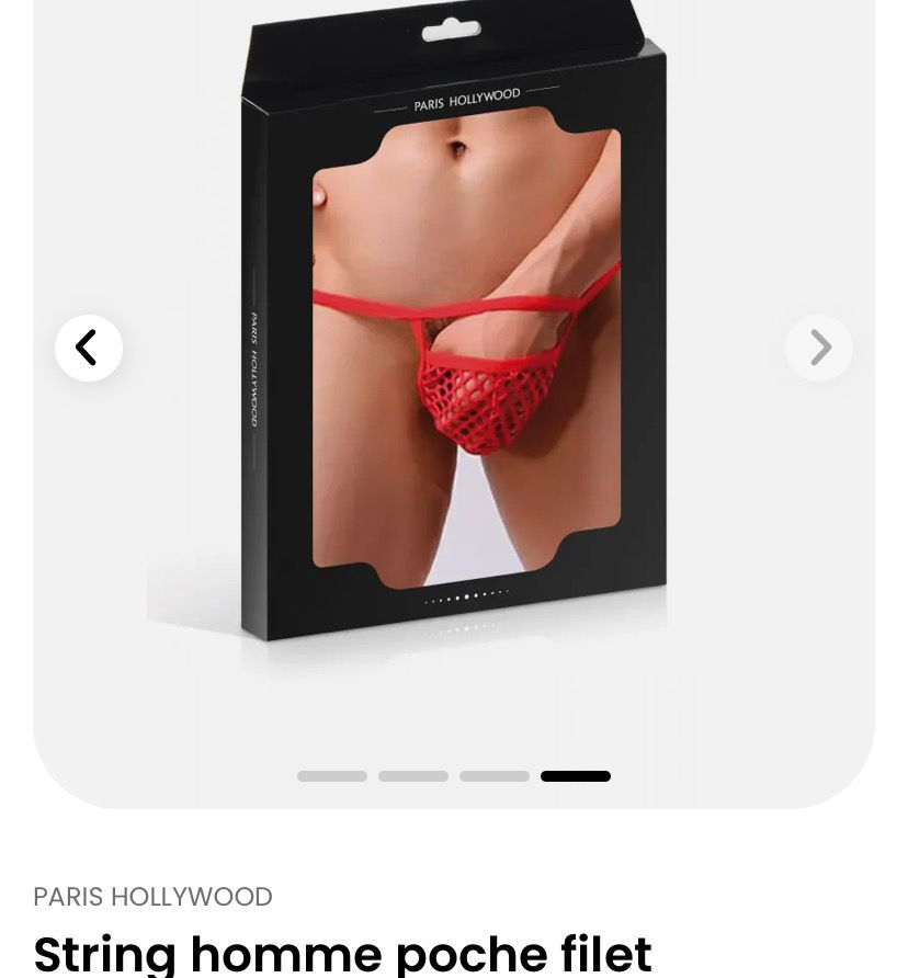 String homme poche filet