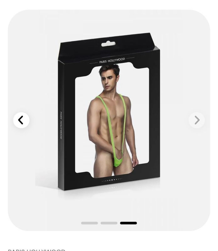 Body string vert pour homme