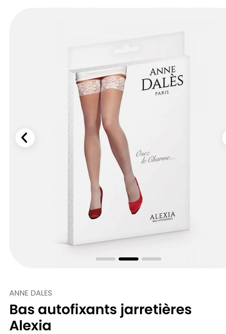 Bas autofixants jarretières Alexia