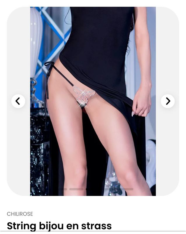 String bijou en strass