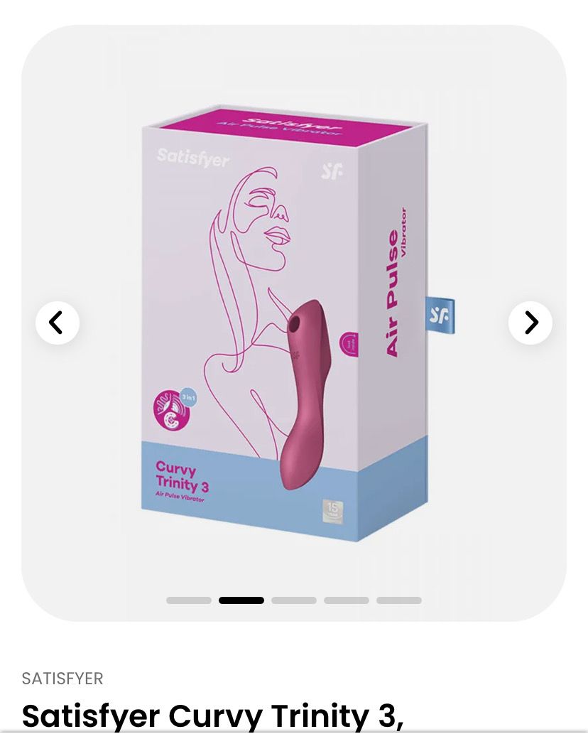 Satisfyer Curvy Trinity 3, vibromasseur air pulsé et point G