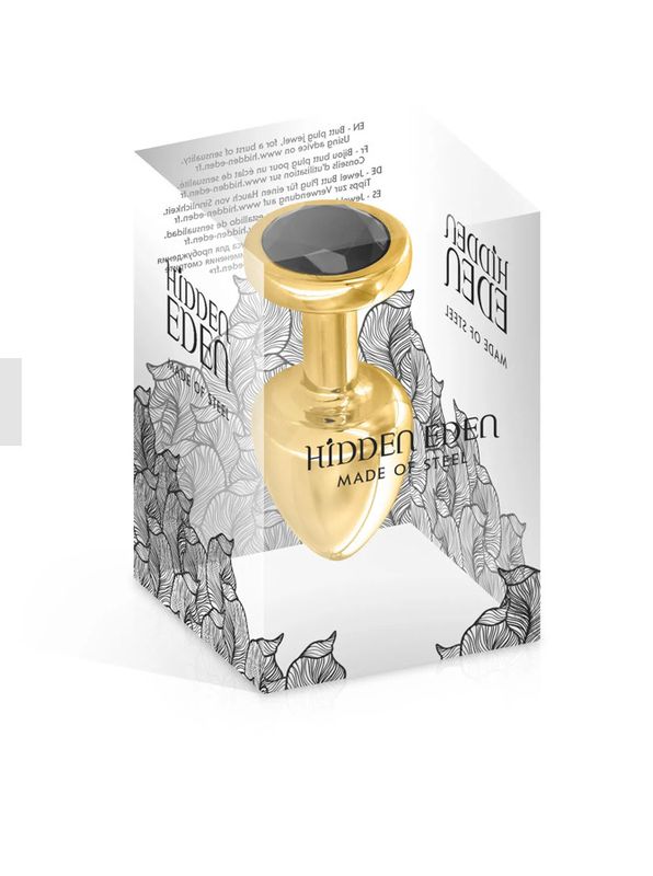 Plug bijou en alliage aluminium Angel or et noir