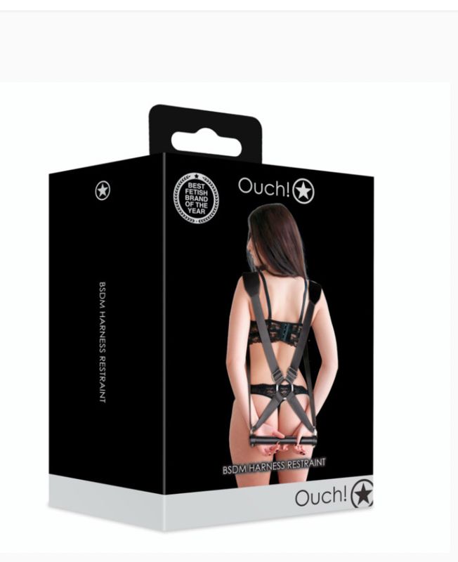 Ouch Bdsm Harness Restraint - Black