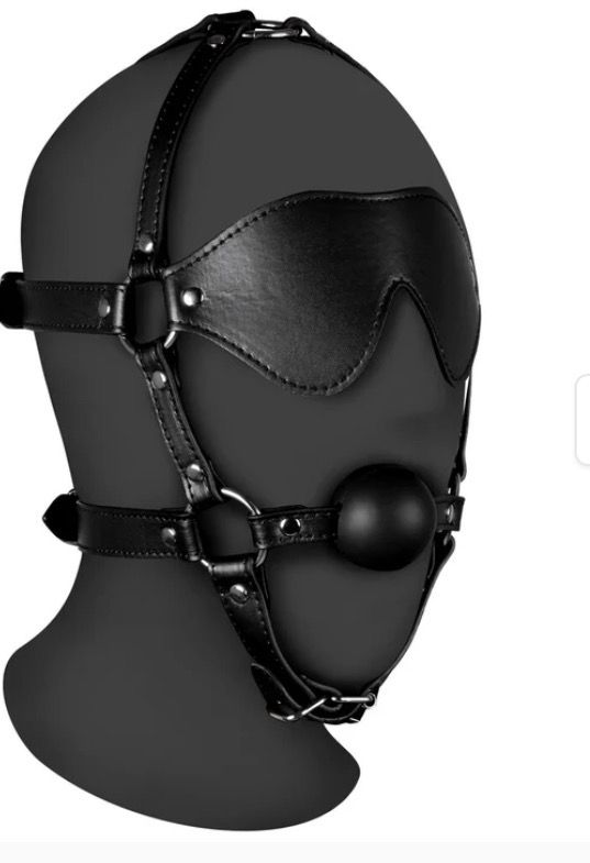 Ouch Xtreme Blindfolded Harness With Solid Ball Gag