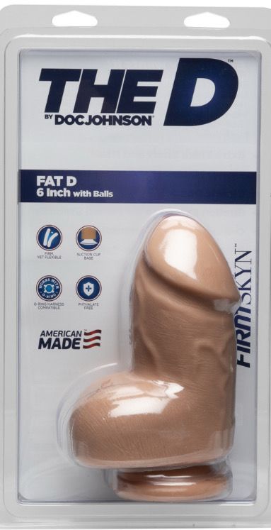 Gode avec Testicules Fat D 15,2 cm FirmSkyn The D
