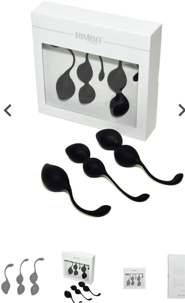 Rimba Toys - Geneva - Ensemble d'entraînement boules de kegel - Noir
