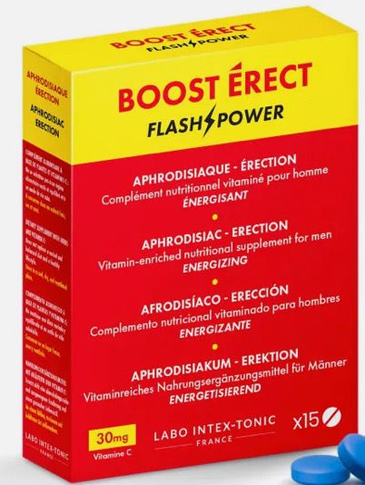 Stimulant homme Boost Erect 15 comprimés