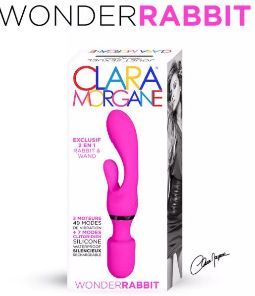 Wonder Rabbit 2 En 1 Clara Morgane - Stimulateur Wand Et Rabbit Pour Plaisir Ultime
