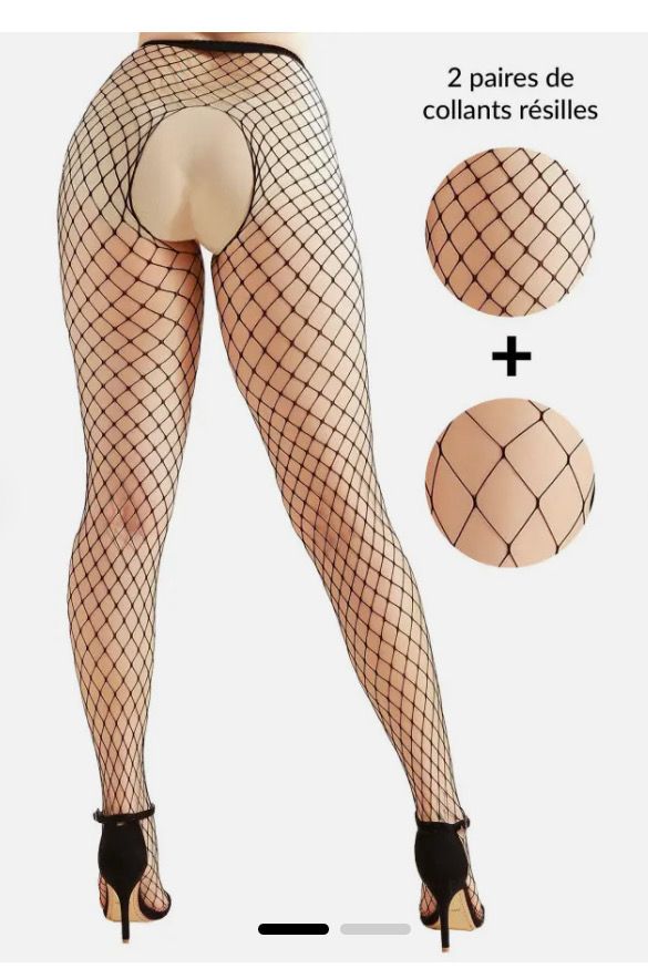 Pack 2 Collants Grandes Résilles