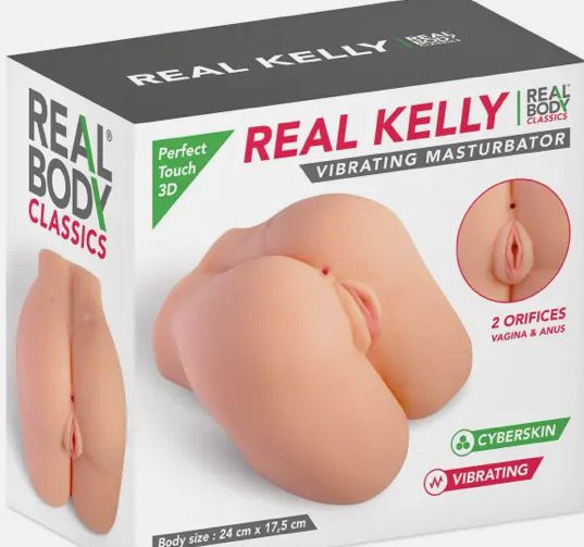 Real Kelly, masturbateur fessier vagin et anus vibrant