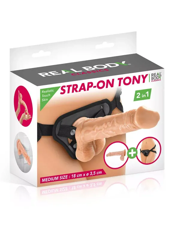 Gode-ceinture L 18 Ø 3.5 cm Strap On Dildo Tony