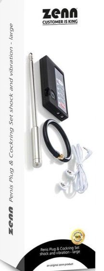 Penis plug & cockring shocking vibratos set