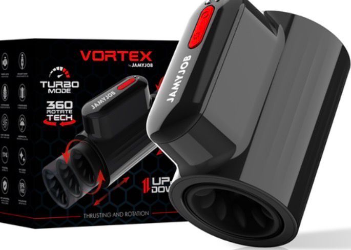 JAMYJOB - VORTEX THRUSTING AND 360 ROTATE TECH TURBO MODE MASTURBATOR