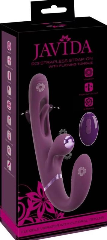 Javida RC Strapless Strap-On With Flicking Tongue