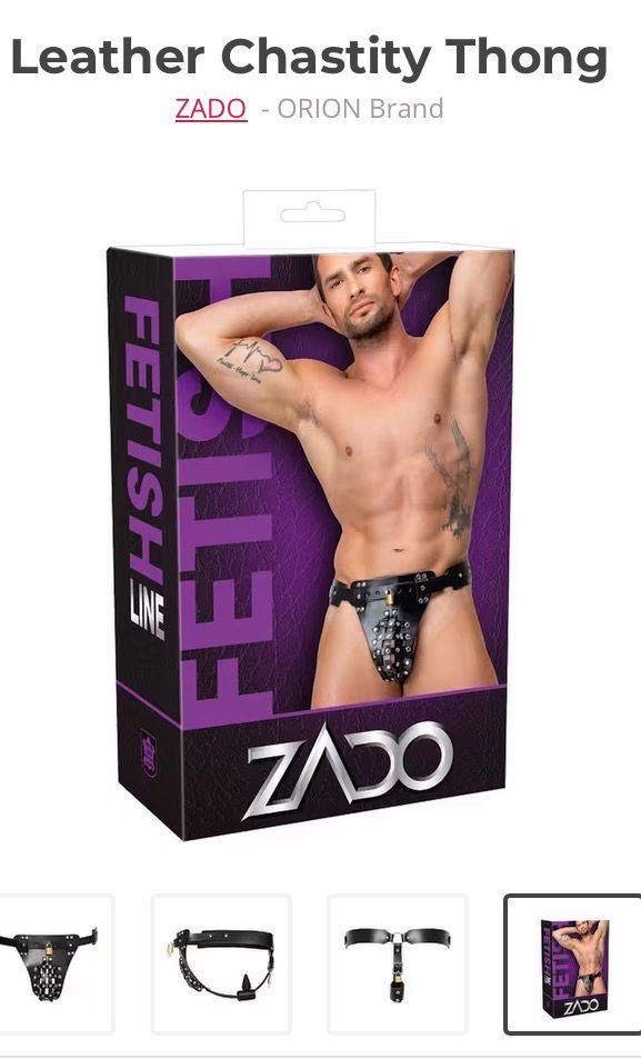 Leather Chastity Thong Leather Chastity Thong