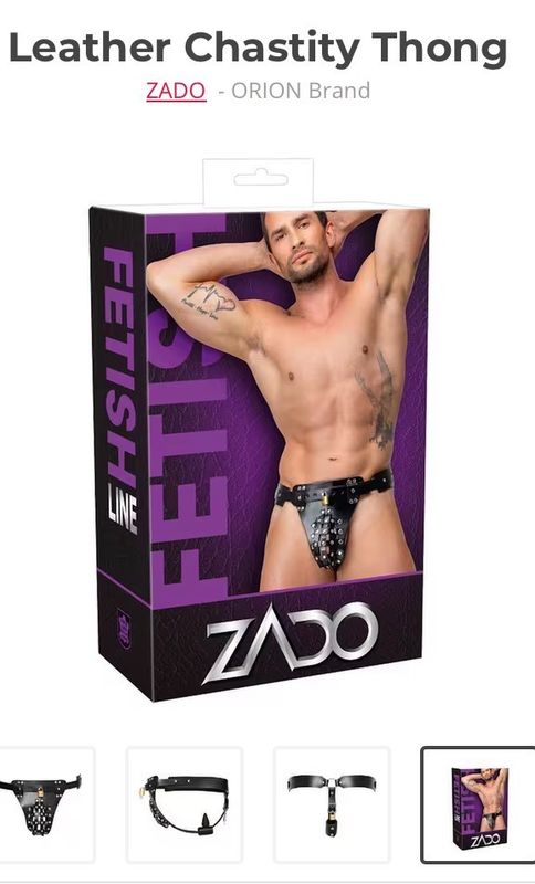 Leather Chastity Thong Leather Chastity Thong