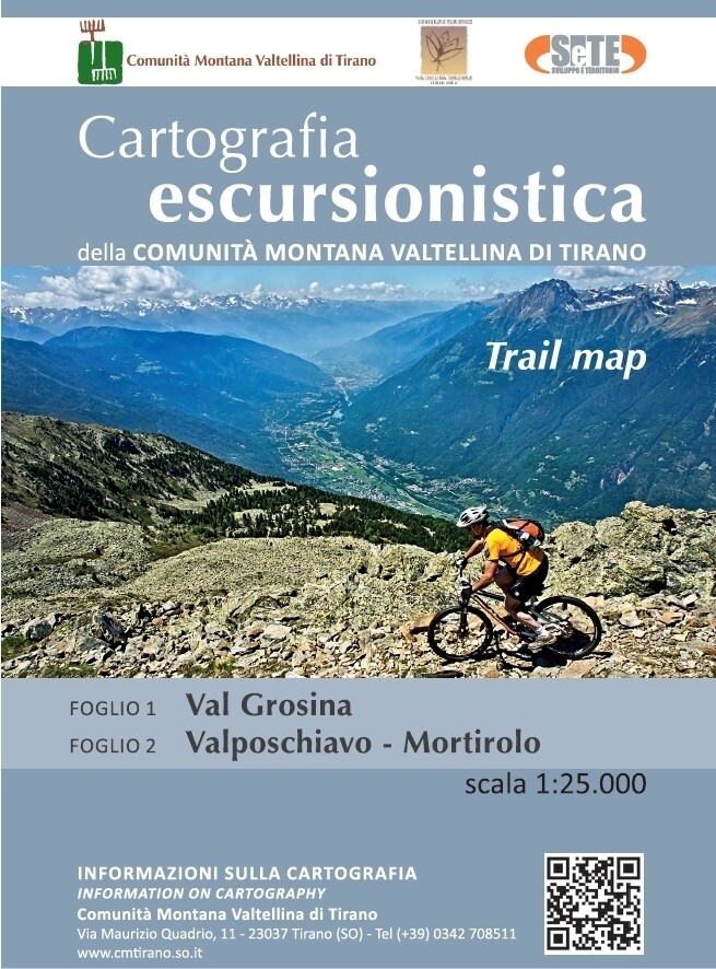 Mappa C.M. Valtellina di Tirano: Val Grosina + Valposchiavo - Mortirolo