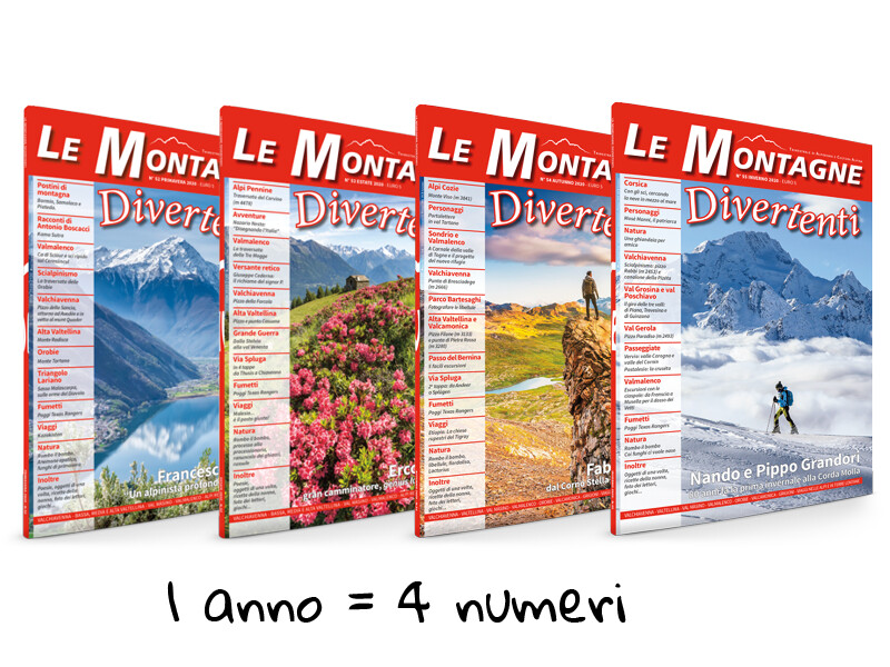 Abbonamento annuale per l&#39;Italia alla rivista Le Montagne Divertenti