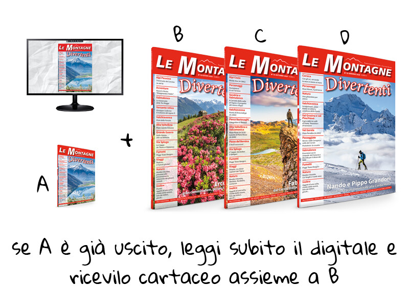 Abbonamento annuale speciale a Le Montagne Divertenti dal n.74 Abbonamento annuale speciale a Le Montagne Divertenti dal n.74