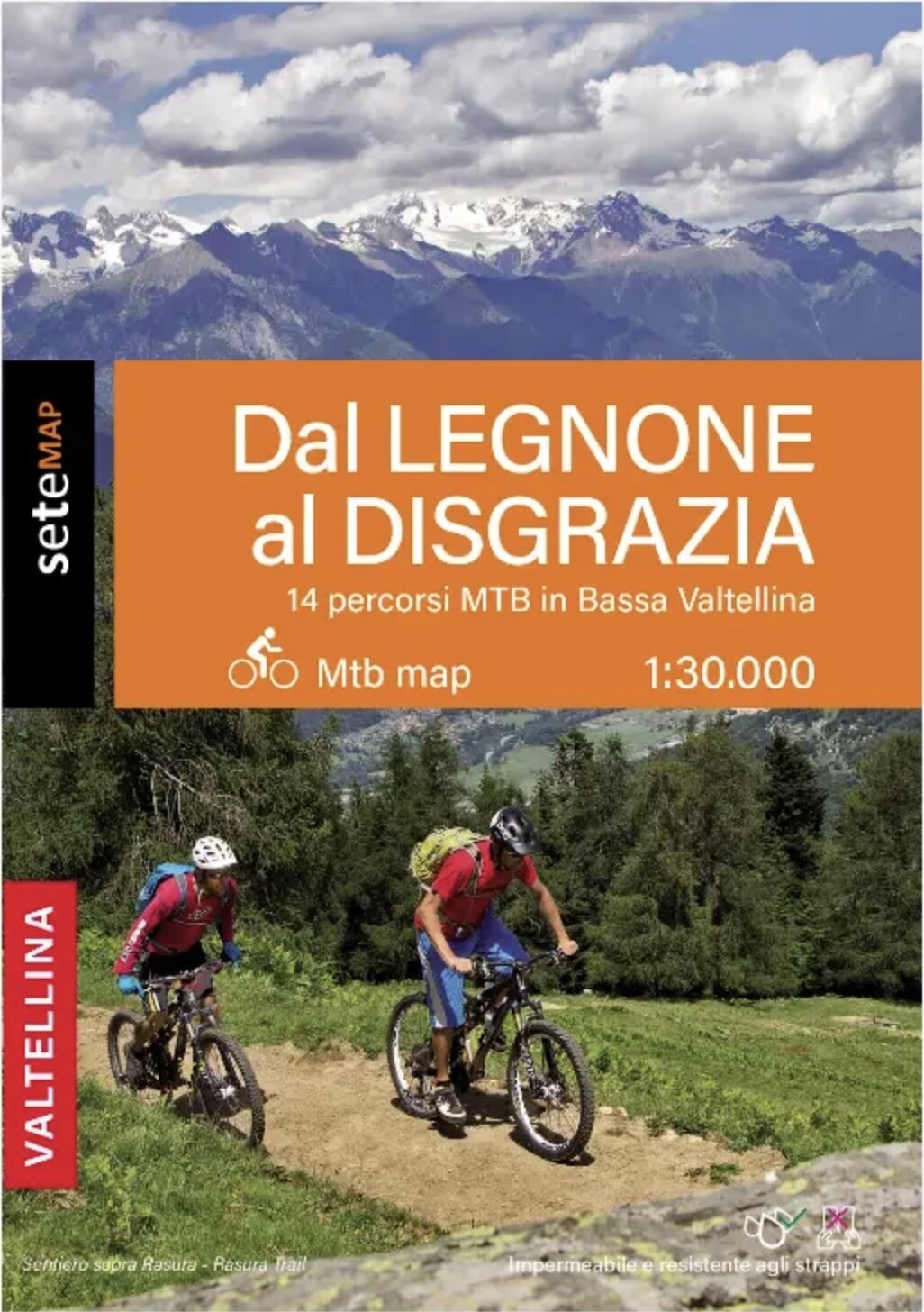 Mappa MTB &quot;dal Legnone al Disgrazia&quot; - 14 Percorsi