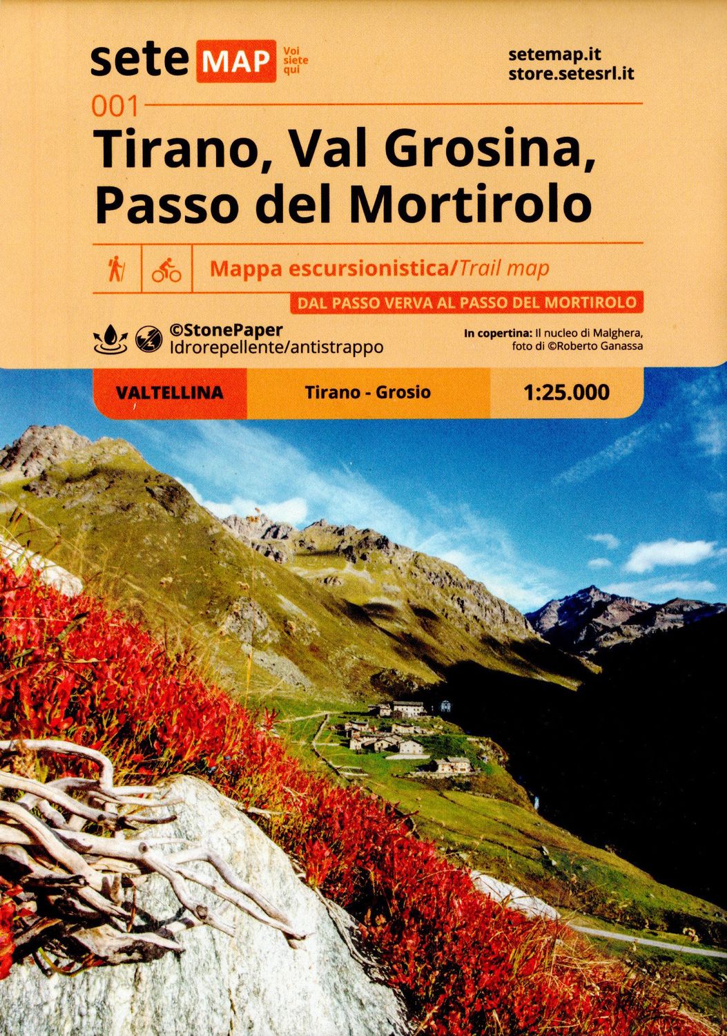 Mappa Tirano, Val Grosina, Passo del Mortirolo