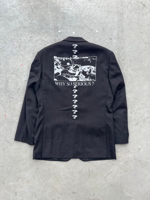 Black Suit Blazer - “WHY SO SERIOUS”