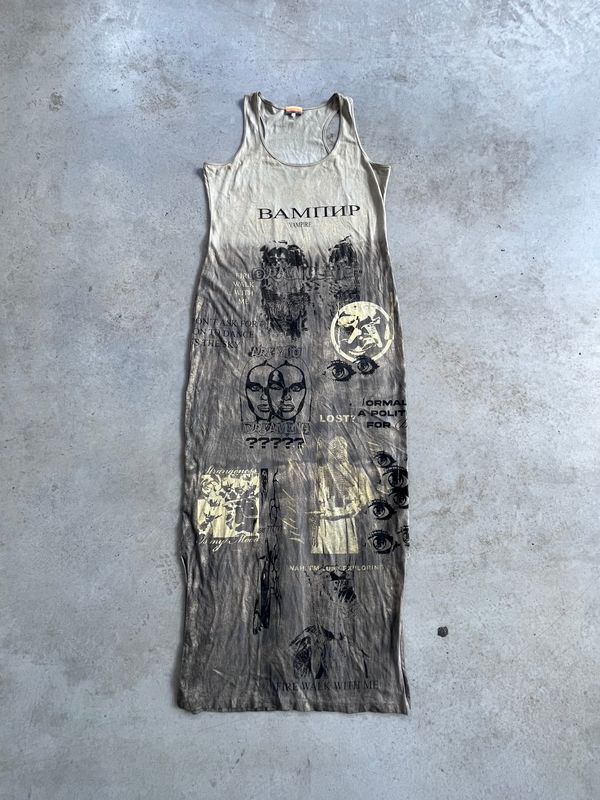 Long Dress Gold &amp; Black « VAMPIRE »