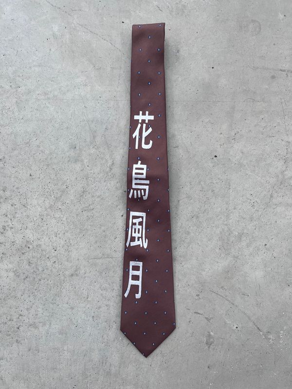 Cravate custom « 花鳥風月 »